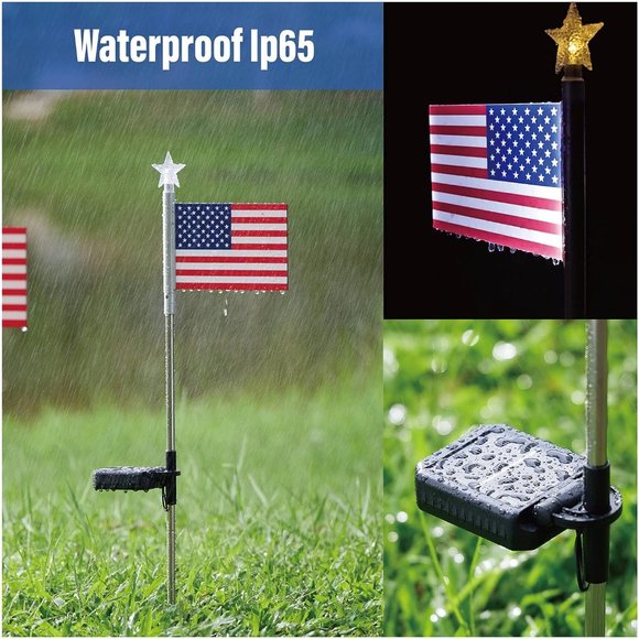 Solar Light, American Flag Lights - Picture 2 of 5
